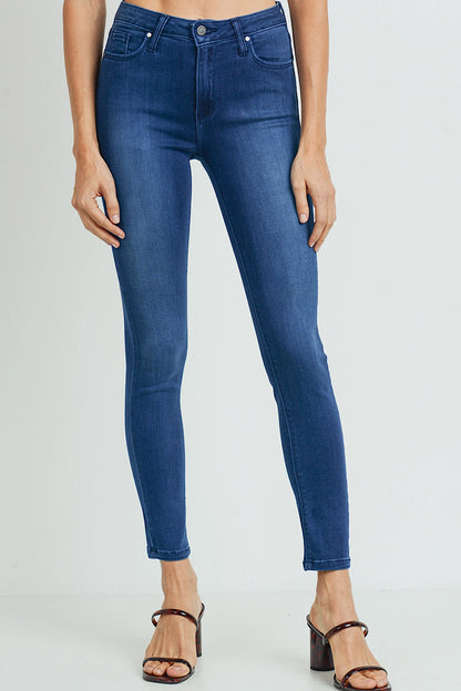 Ozzy Stretchy Skinny Ankle Jeans Dark