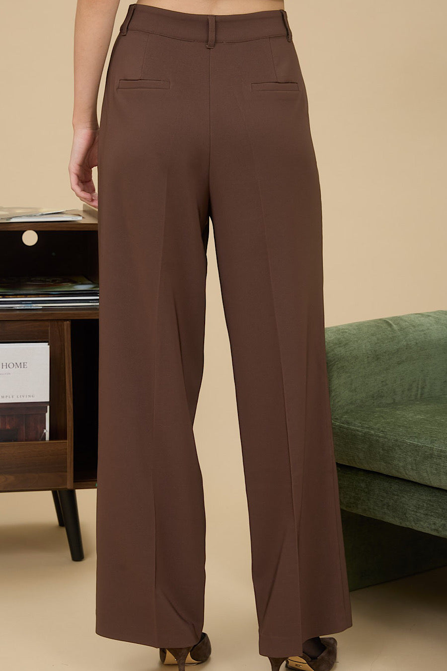 Brewing Expresso Wide Leg Pants
