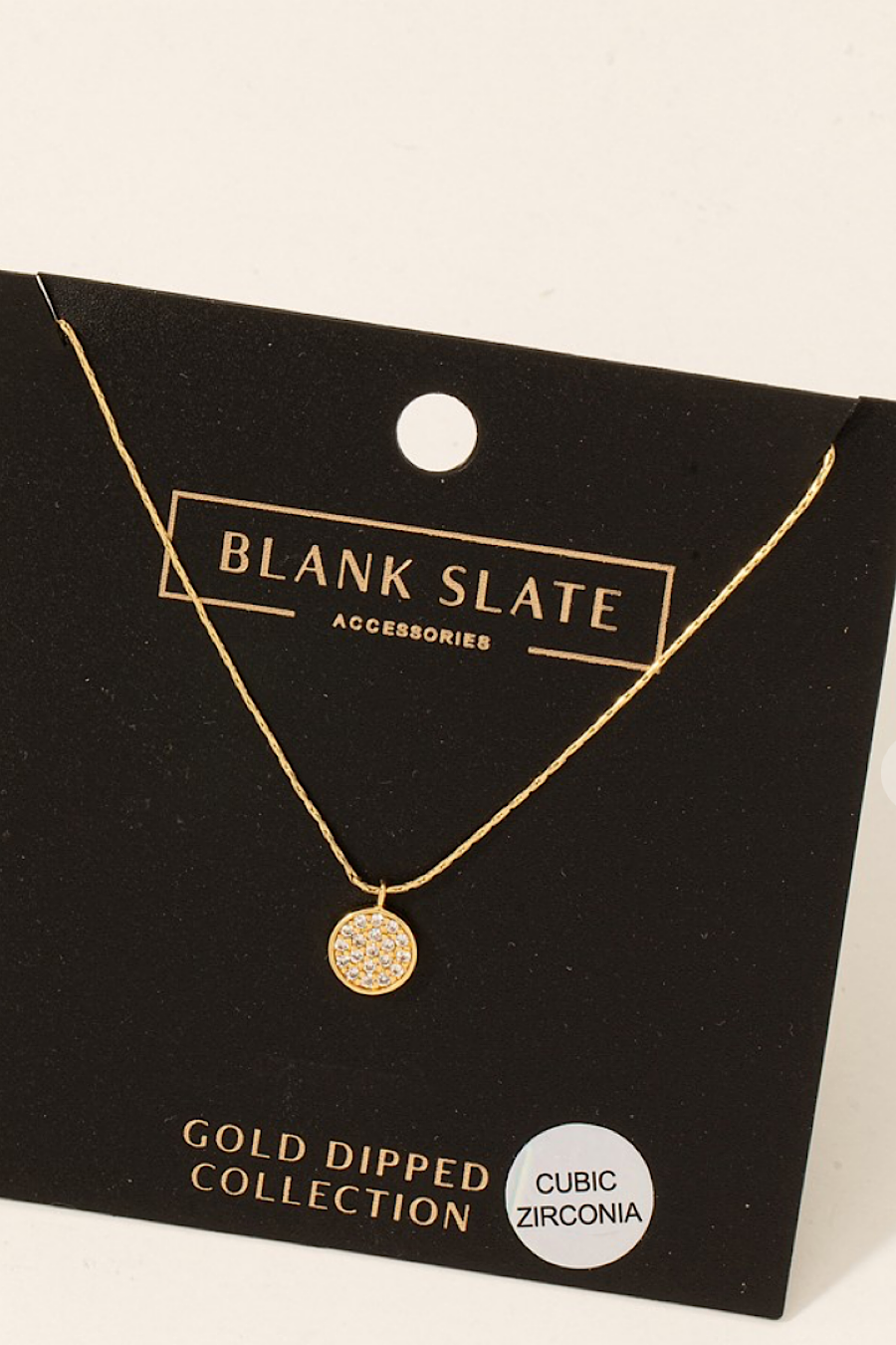 Gold Dipped Pendant Necklace
