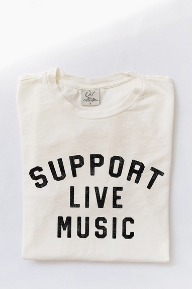 Support Live Music Mineral T-Shirt