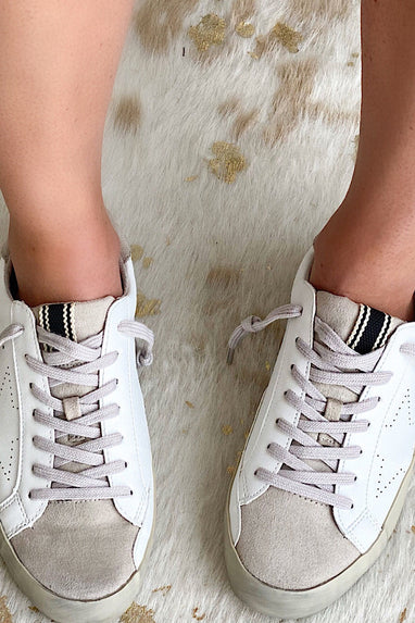 Mia Vintage Star Sneaker White