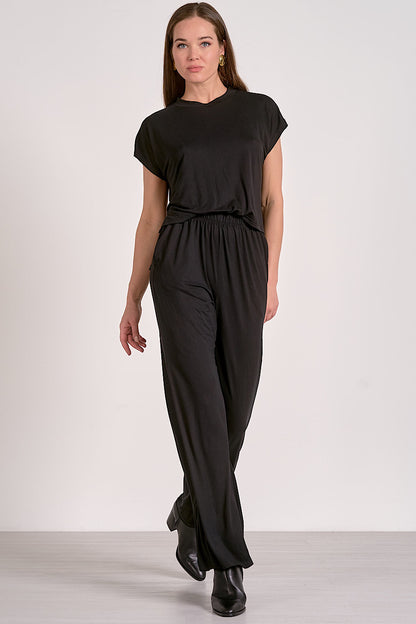 Milano Da Bere Front Tuck Jumpsuit Black