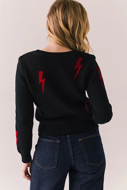 Chaser Brand Tossed Bolts Sweater