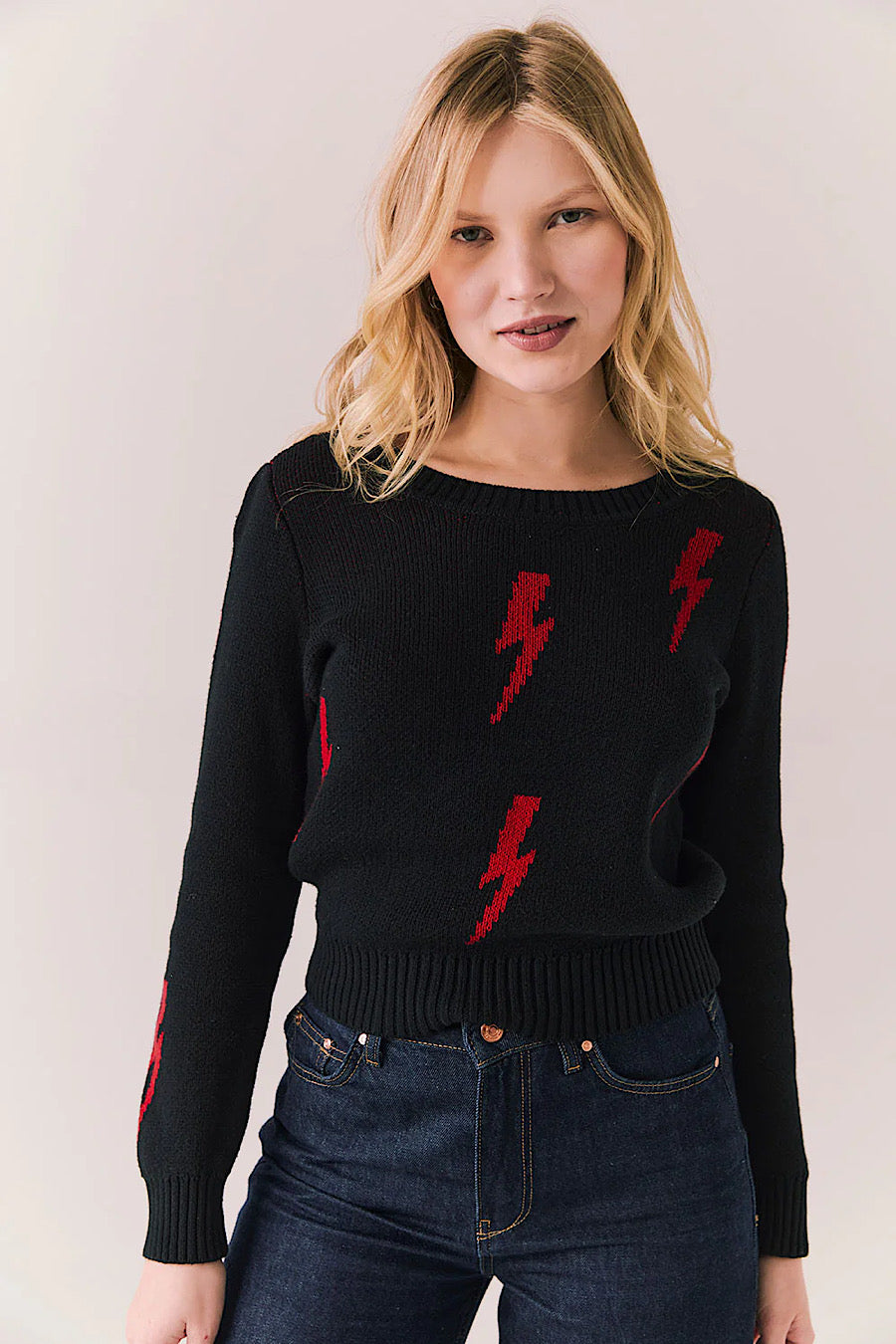 Chaser Brand Tossed Bolts Sweater