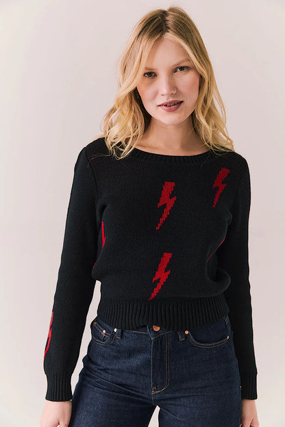 Chaser Brand Tossed Bolts Sweater