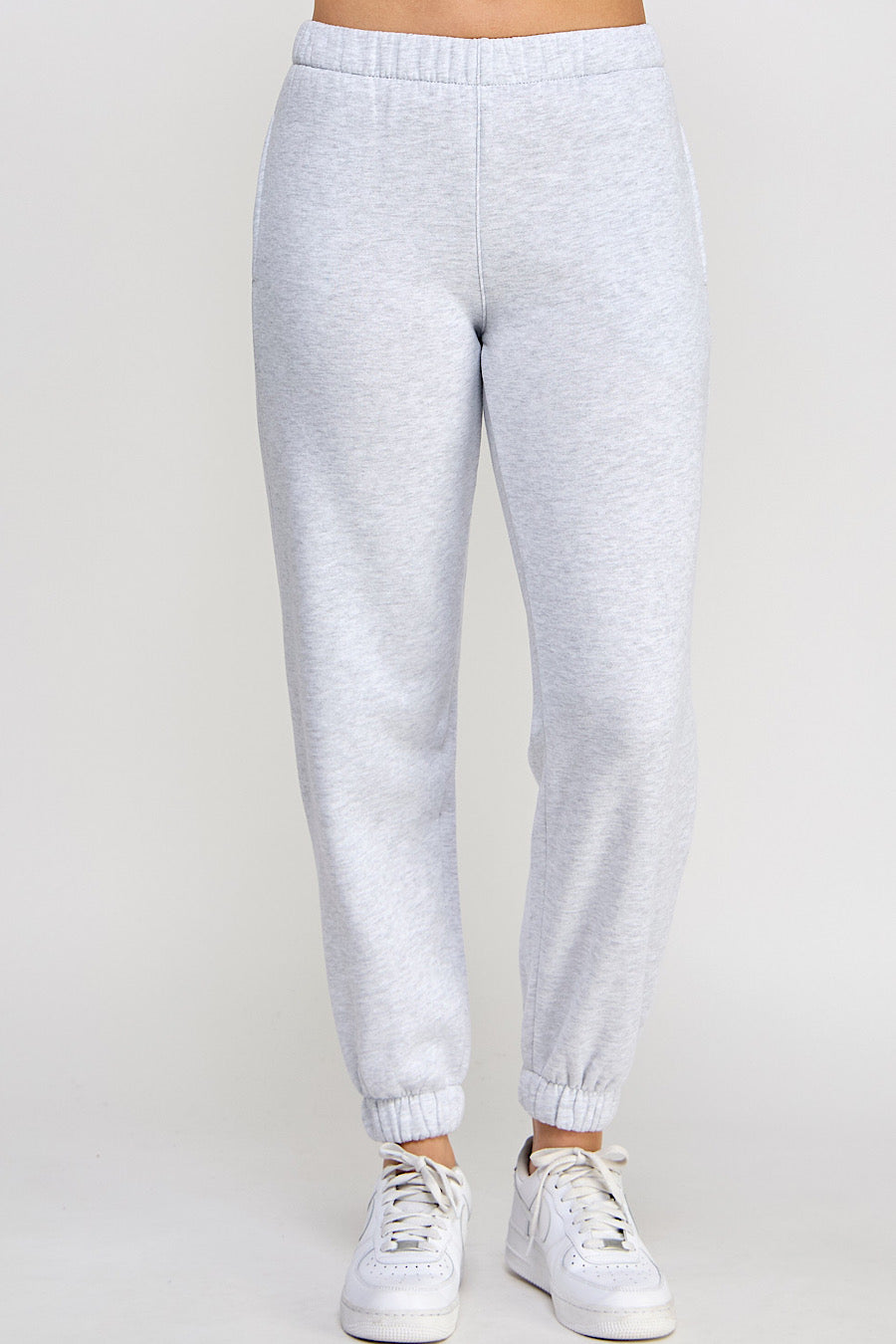 Ice Grey Cozy Fleece Sweatpant Joggers