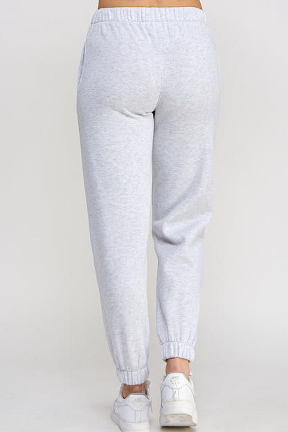 Ice Grey Cozy Fleece Sweatpant Joggers