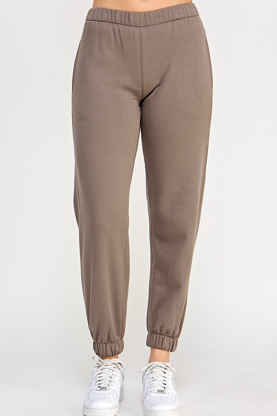 Fossil Brown Cozy Fleece Sweatpant Joggers