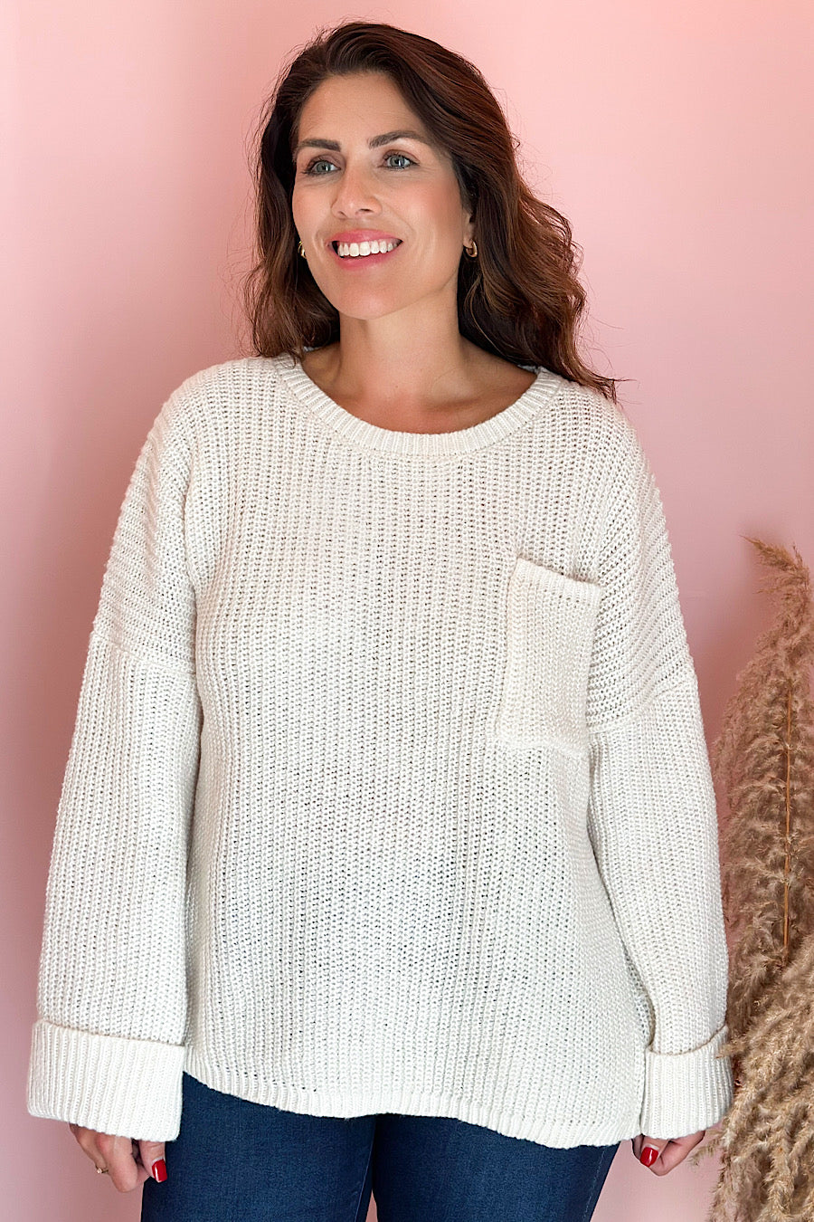 On Rotation Oversized Ribbed Sweater