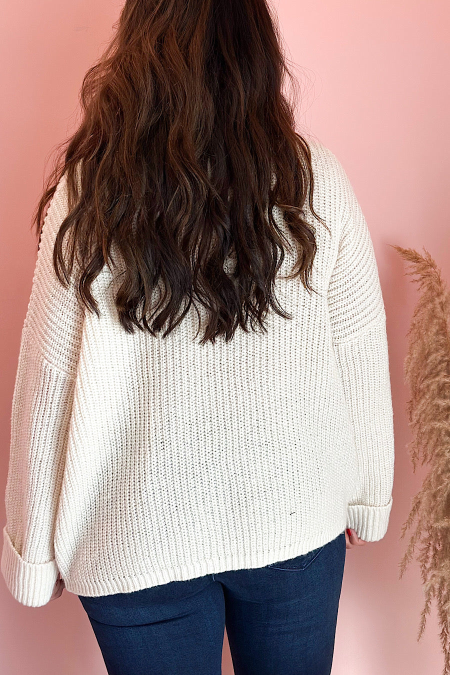 On Rotation Oversized Ribbed Sweater