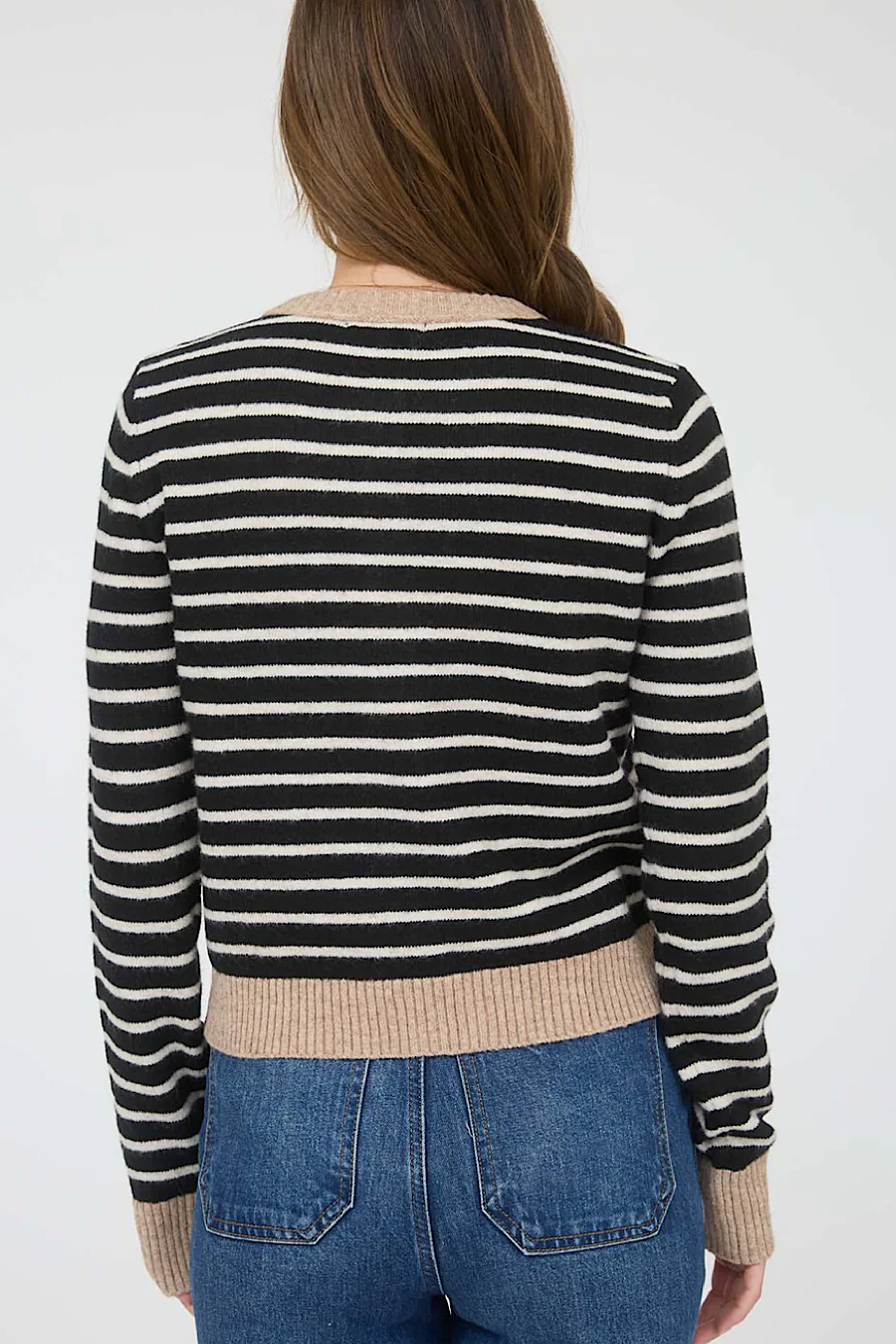 Canyon Peaks Striped Cardigan Sweater