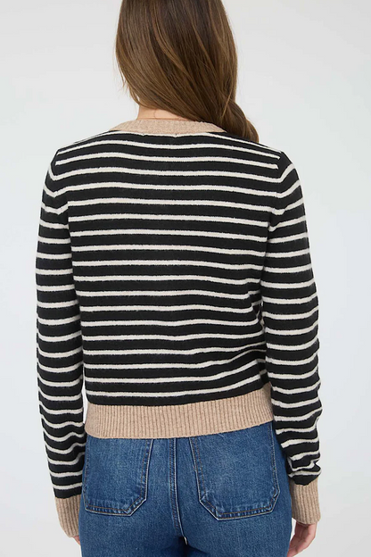 Canyon Peaks Striped Cardigan Sweater