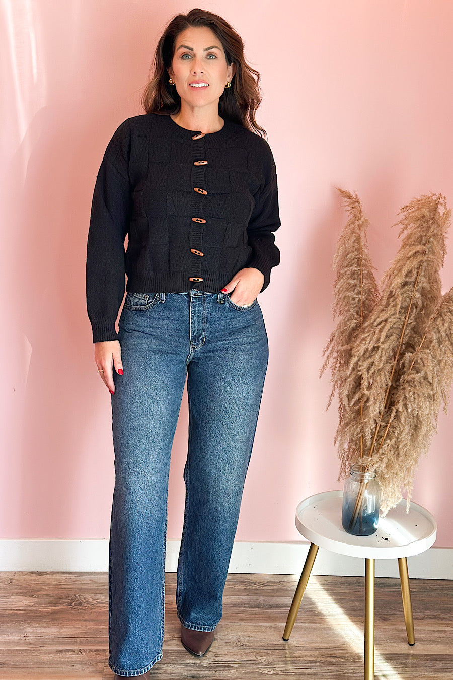 Gwen Toggle Button Sweater Cardigan