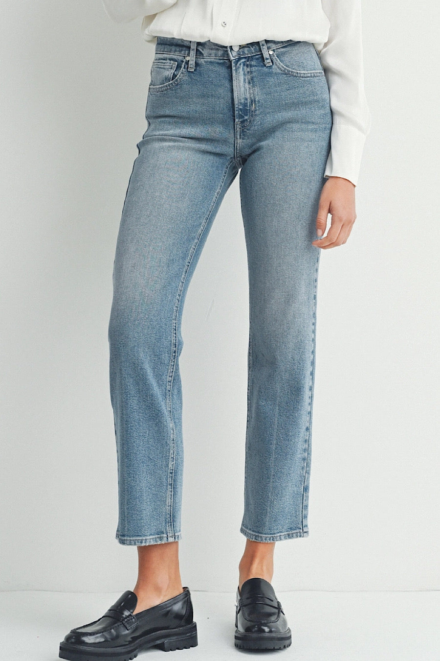 JBD Lawrence Mid Rise Straight Jeans