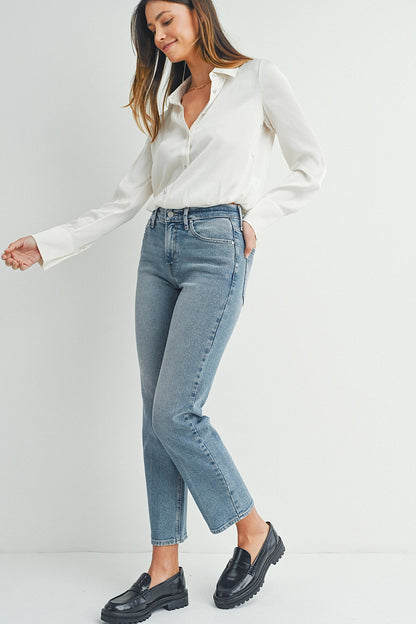 JBD Lawrence Mid Rise Straight Jeans