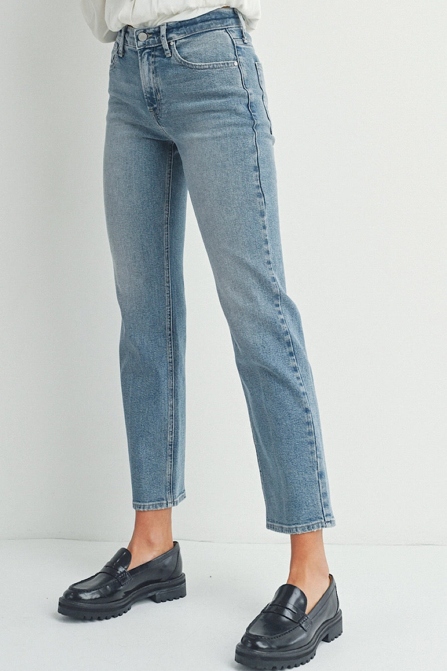 JBD Lawrence Mid Rise Straight Jeans