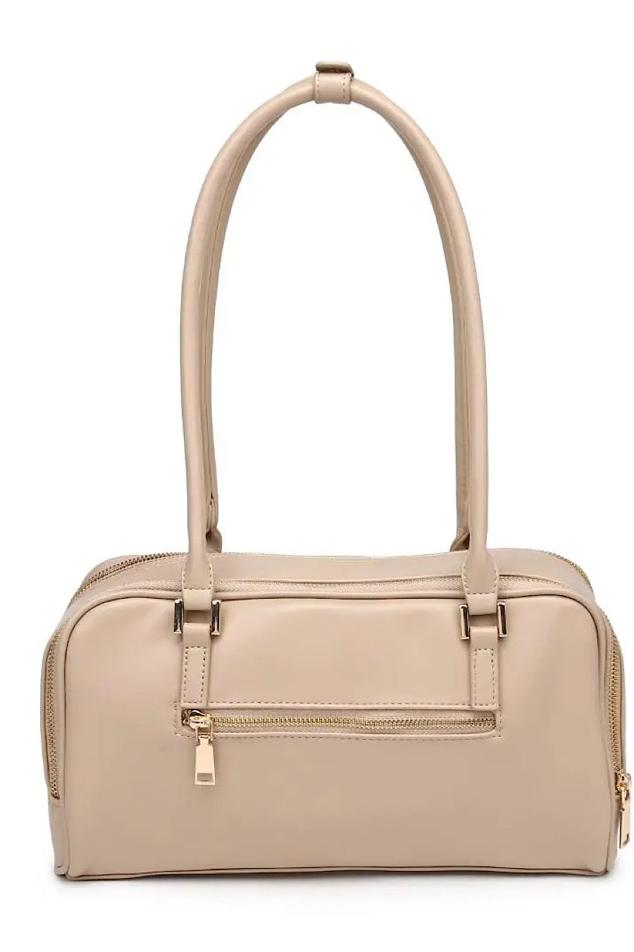 Ione Modern Shoulder Bag in Natural or Black