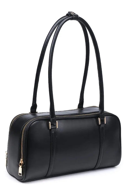 Ione Modern Shoulder Bag in Natural or Black