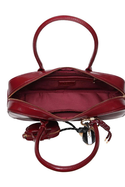 Liora Modern Shoulder Bag in Wine