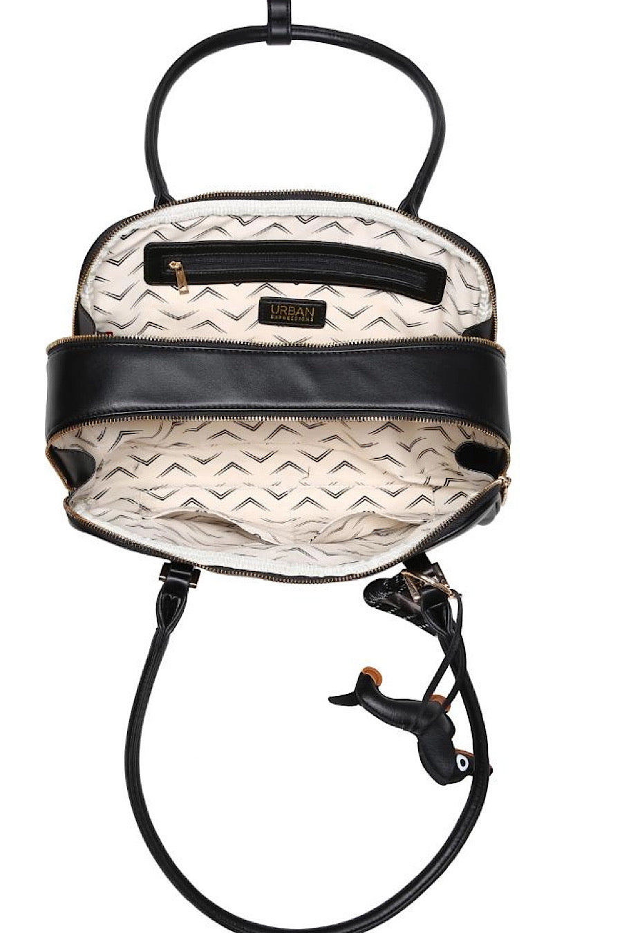Ione Modern Shoulder Bag in Natural or Black