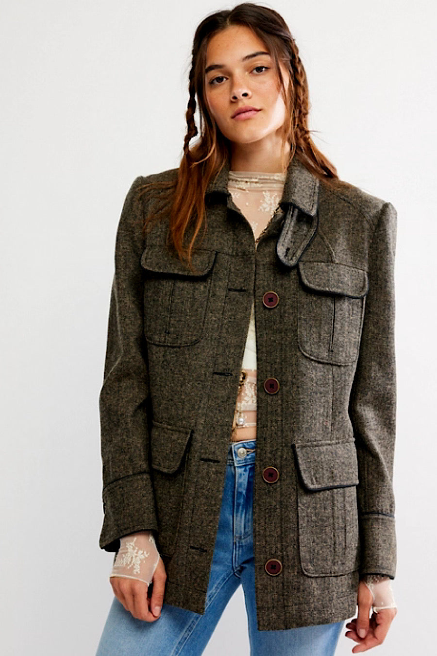 Free People Renaux Officer Jacket