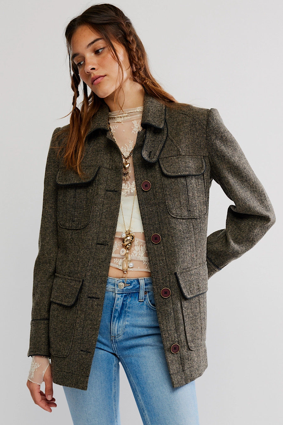Free People Renaux Officer Jacket
