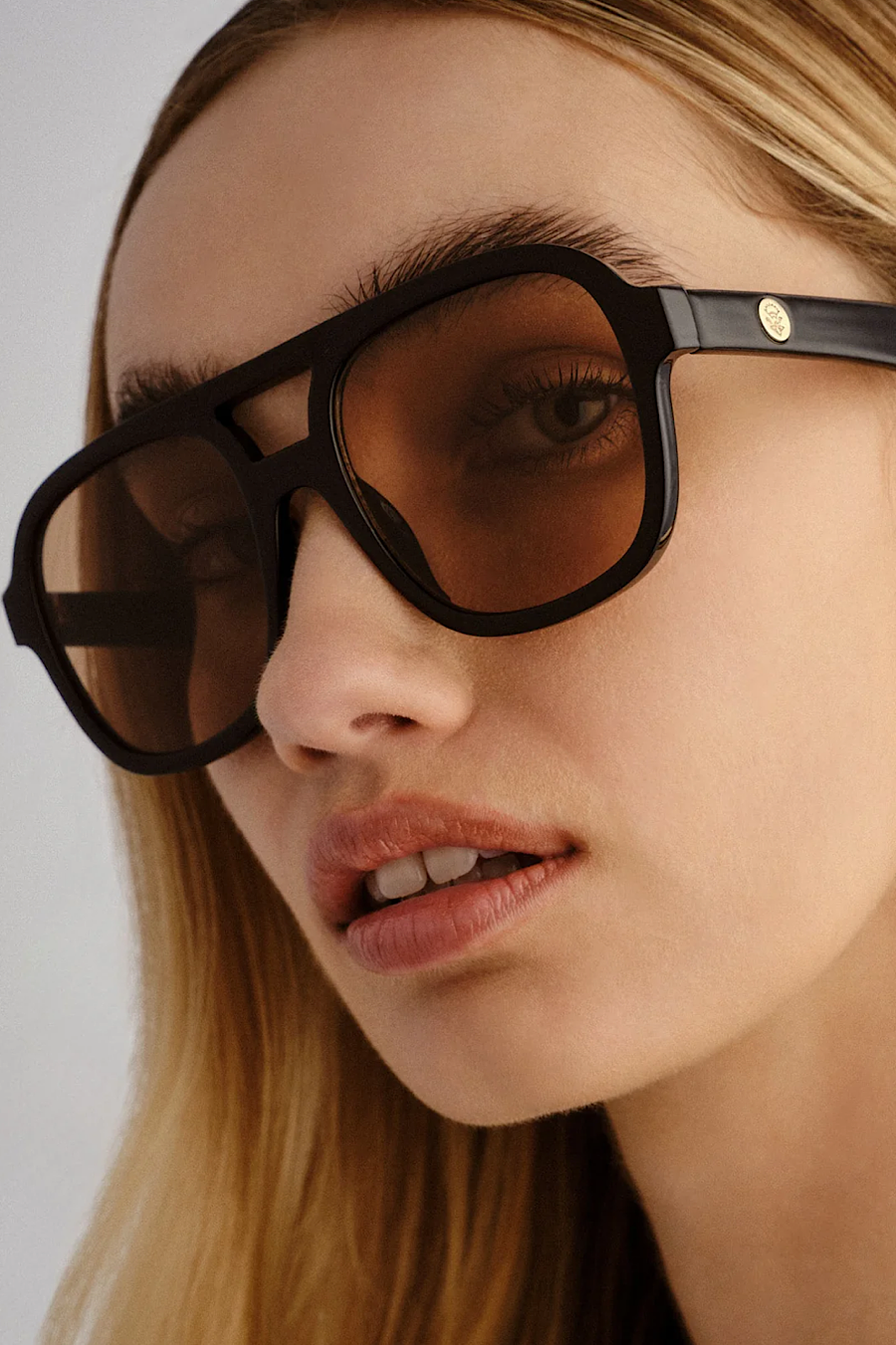 AIRE Whirlpool Sunglasses in Black &amp; Tan Tint