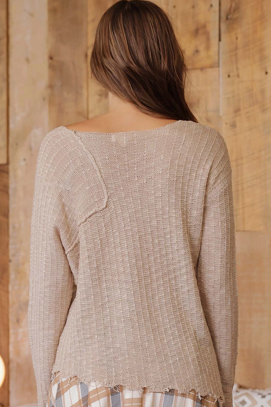 Distressed Patchwork Sweater