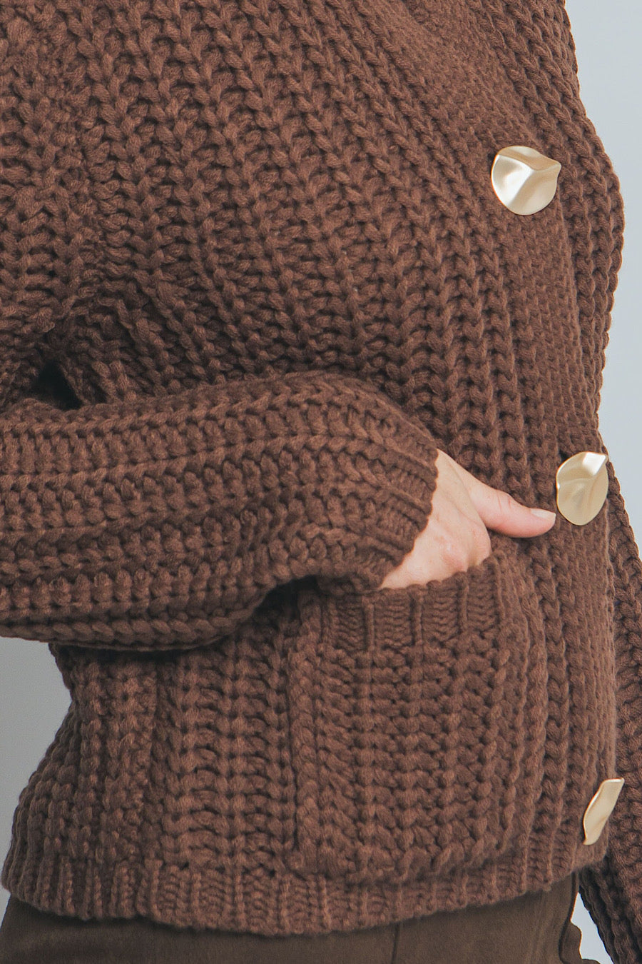 Dusty Trail Chunky Knit Cardigan Sweater