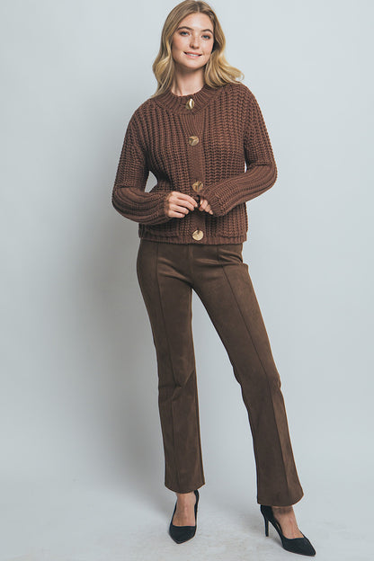Dusty Trail Chunky Knit Cardigan Sweater