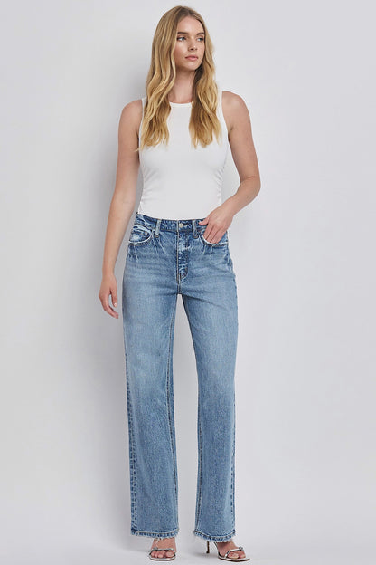 Leaping Water High Rise Wide Leg Jeans