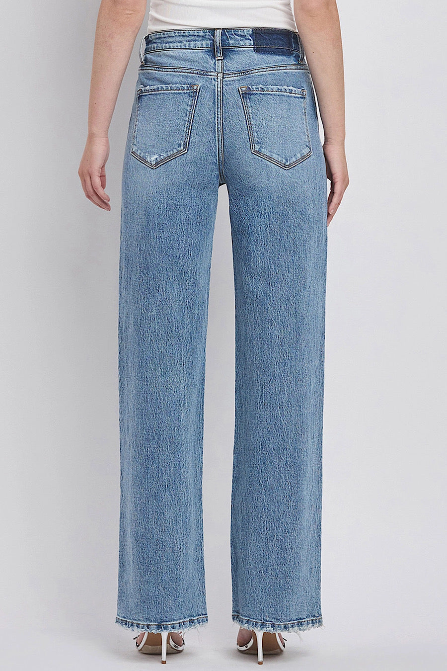 Leaping Water High Rise Wide Leg Jeans