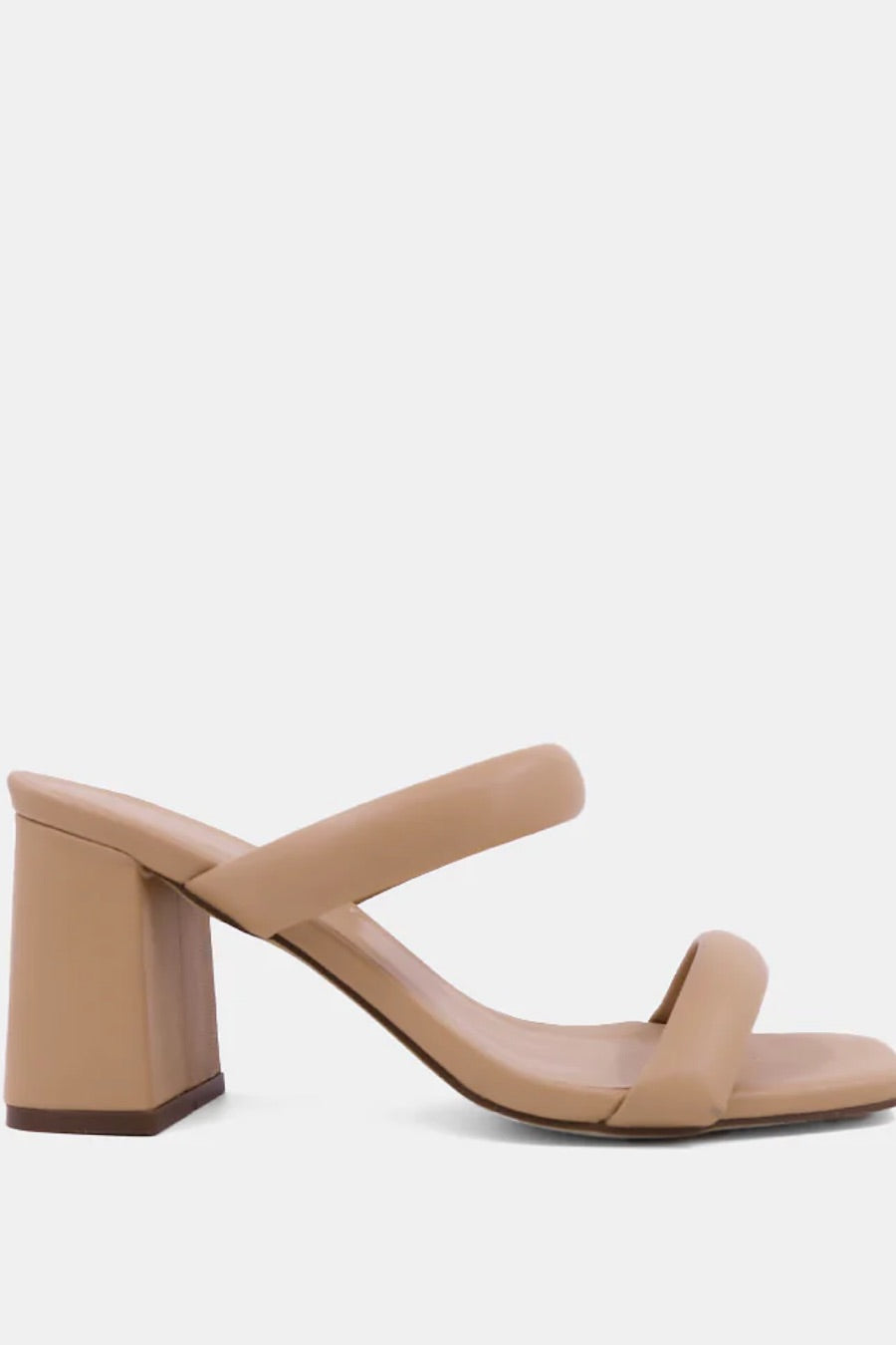 Farrah Heel Nude Sandals