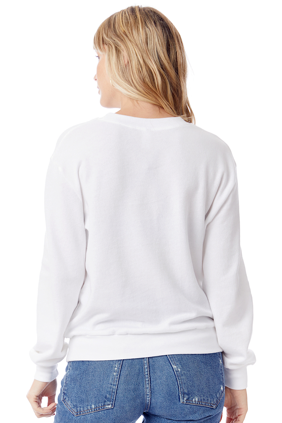 White Alternative Terry Throwback Sweatshirt