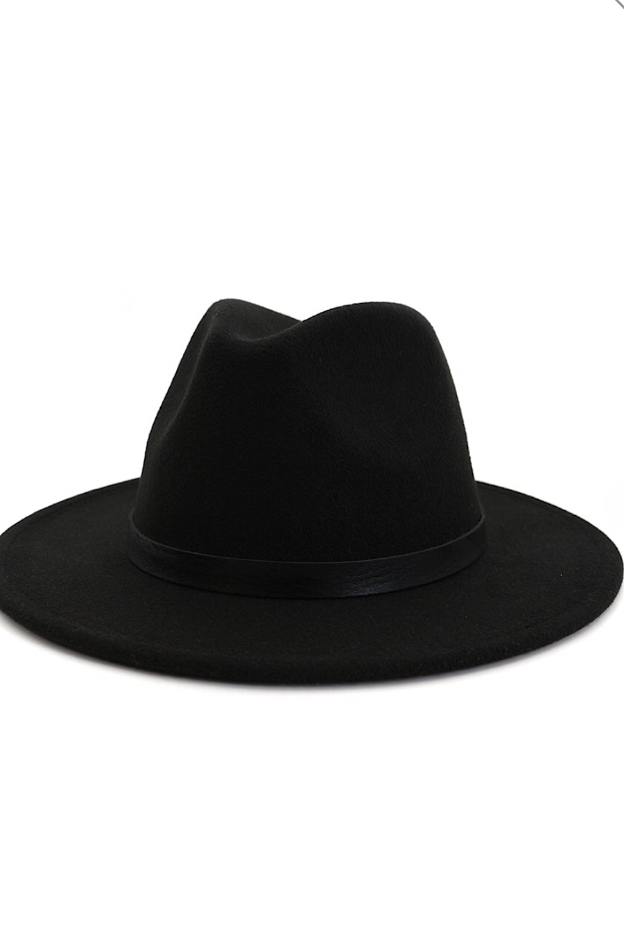 Fedora with Solid Black Band in Sev. Colors!