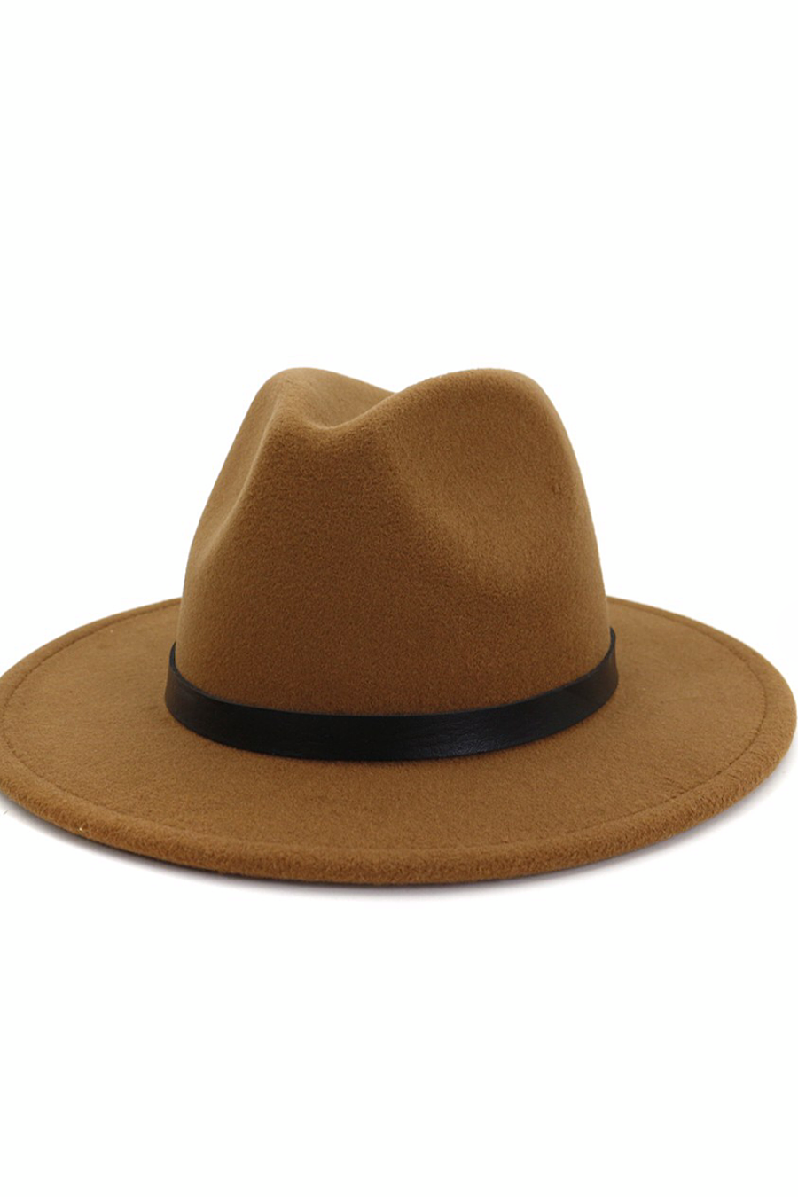 Fedora with Solid Black Band in Sev. Colors!