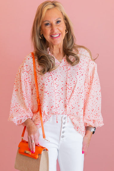 Bright Day Dotted Blouse