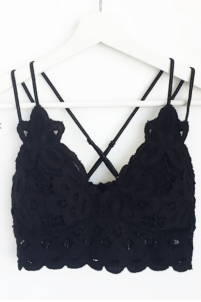 Plus Size Lace Bralette in Black, Sandstone, Light Taupe or Nude