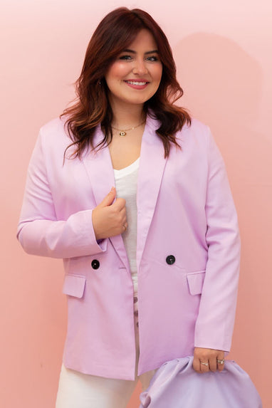 High Standards Blazer in Lilac