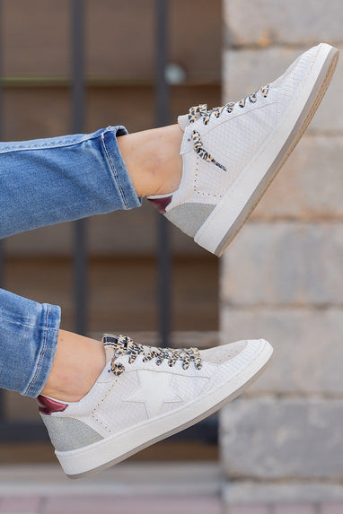 Shu Shop Paz Bone Snake Sneakers
