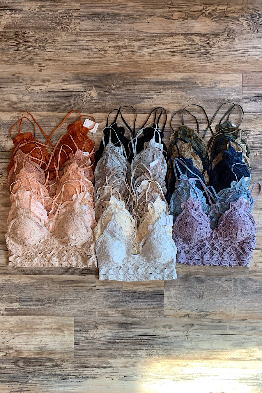 Lace Bralettes in Various Colors
