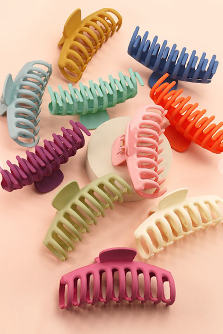 Jumbo Hair Claw Clip in Sev Colors