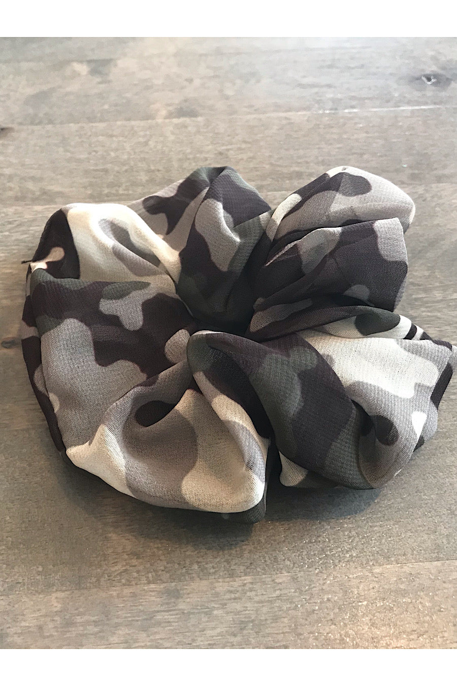 Cheetah or Camo Scrunchie