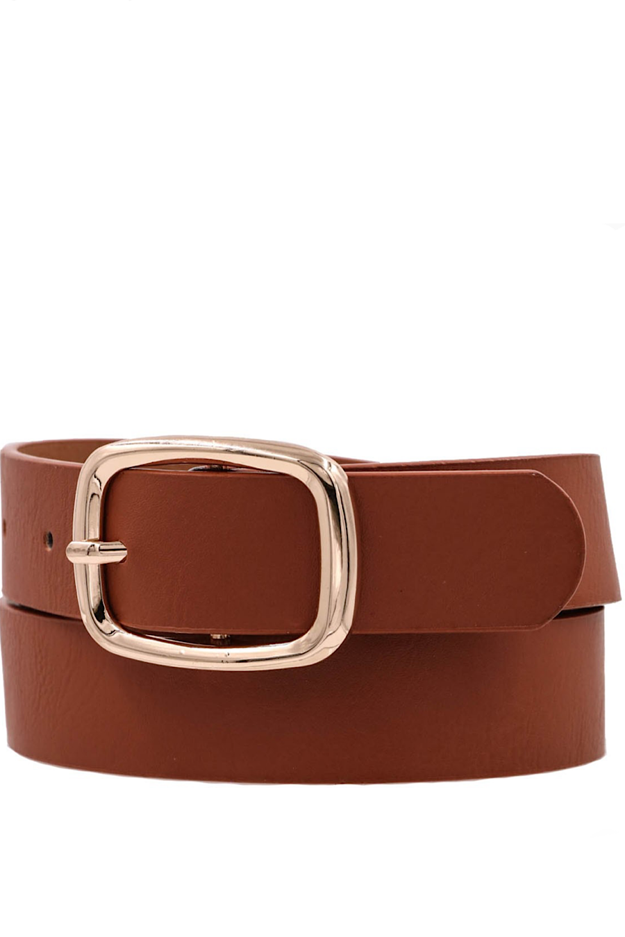 Square Buckle Belts in Tan or Black