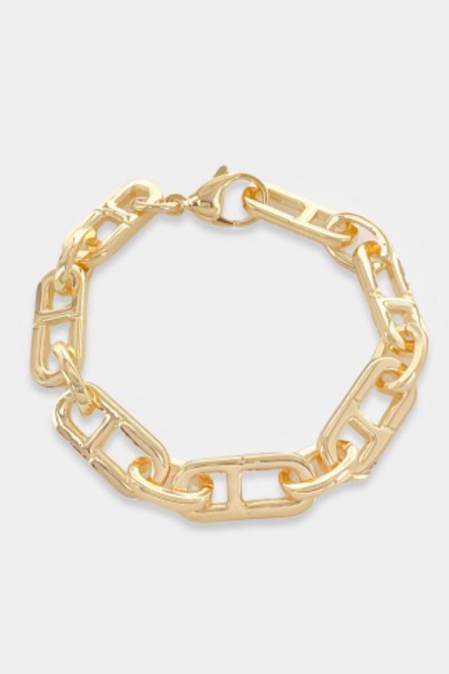 Mariner Chunky Chain Bracelet in Gold or Rhodium