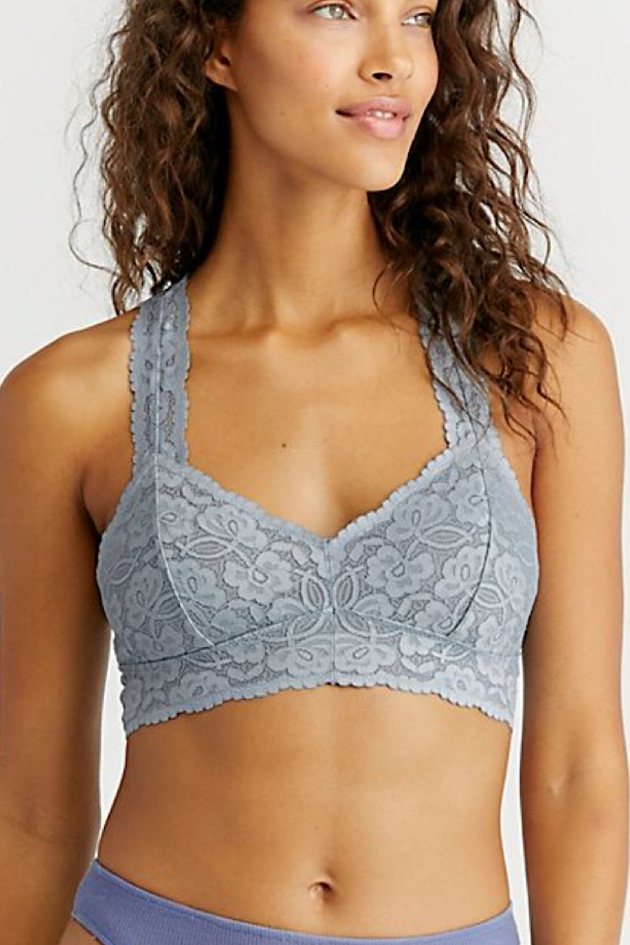 Free People Lace Halter Bralette in Graphite, Nude, Navy or Ivory