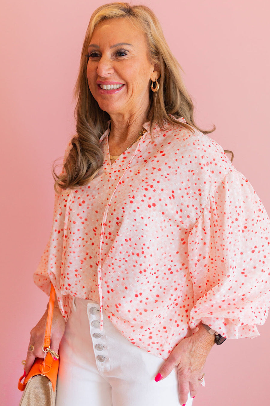 Bright Day Dotted Blouse