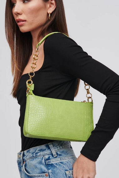 Aster Crossbody Bag in Lime