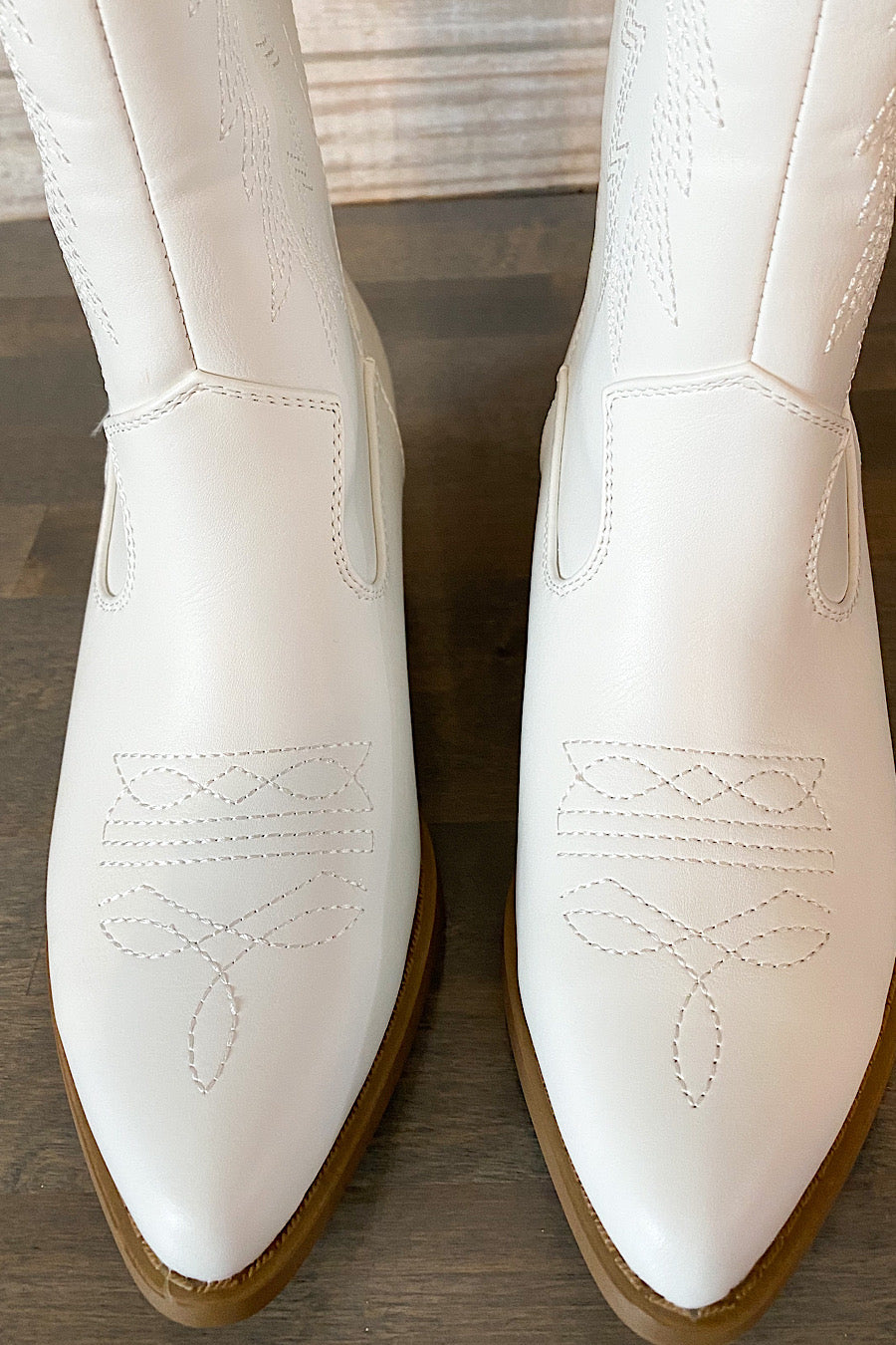 Cowboy Tall Western Boots in White