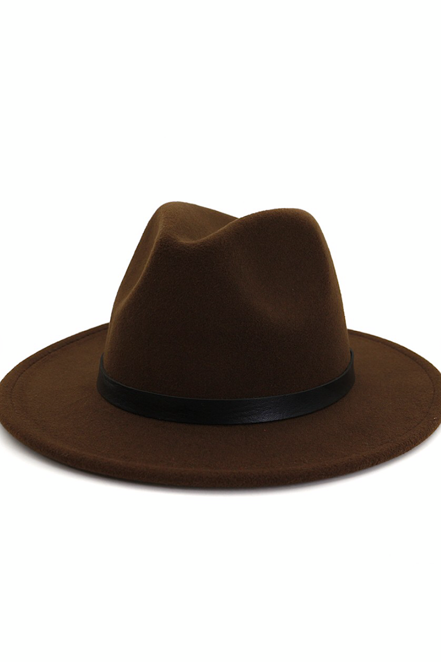 Fedora with Solid Black Band in Sev. Colors!
